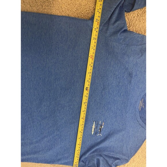 Vineyard Vines Men’s Long Sleeve Harbor Performance Graphic Tee XL Blue - Picture 8 of 10